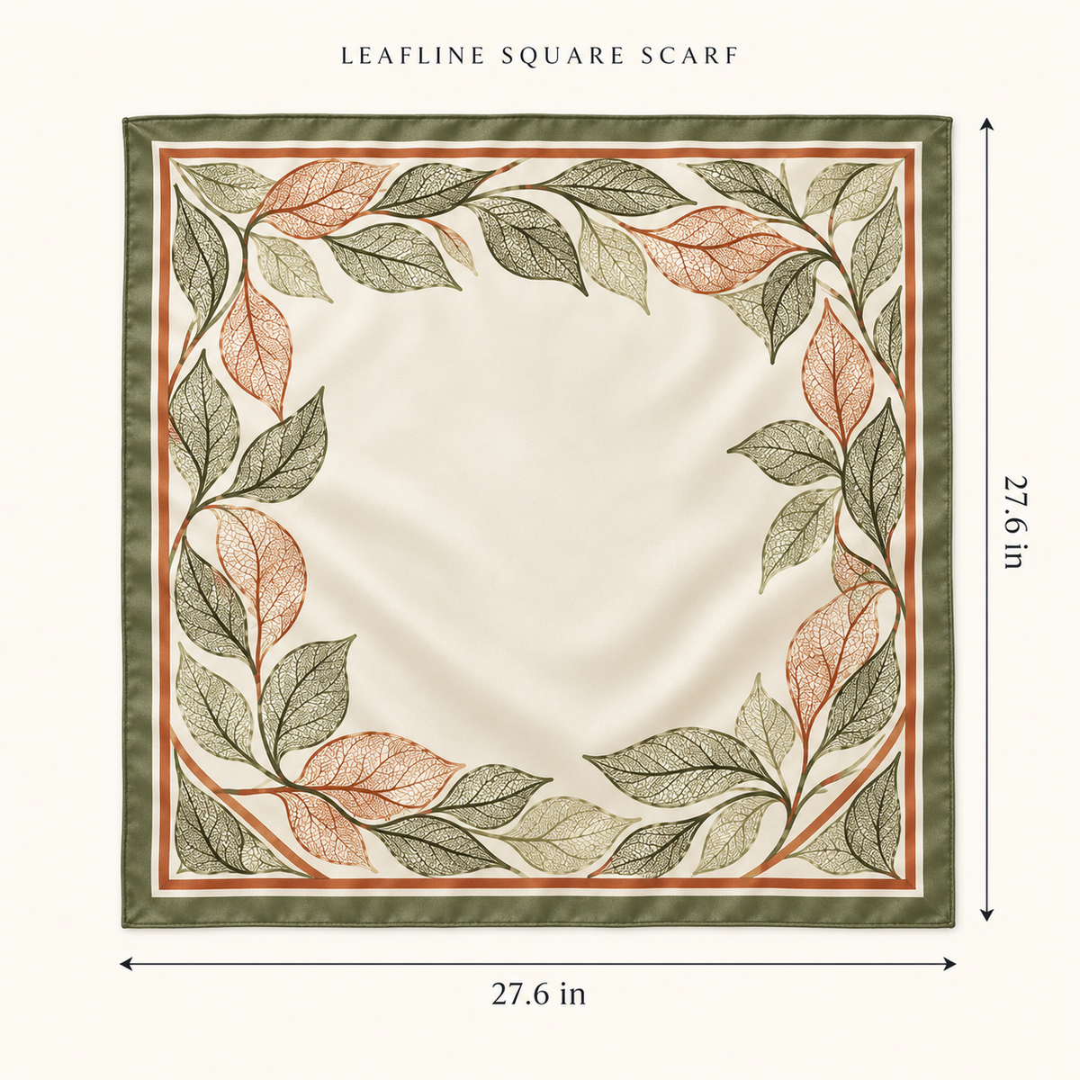 Leafline Square Scarf