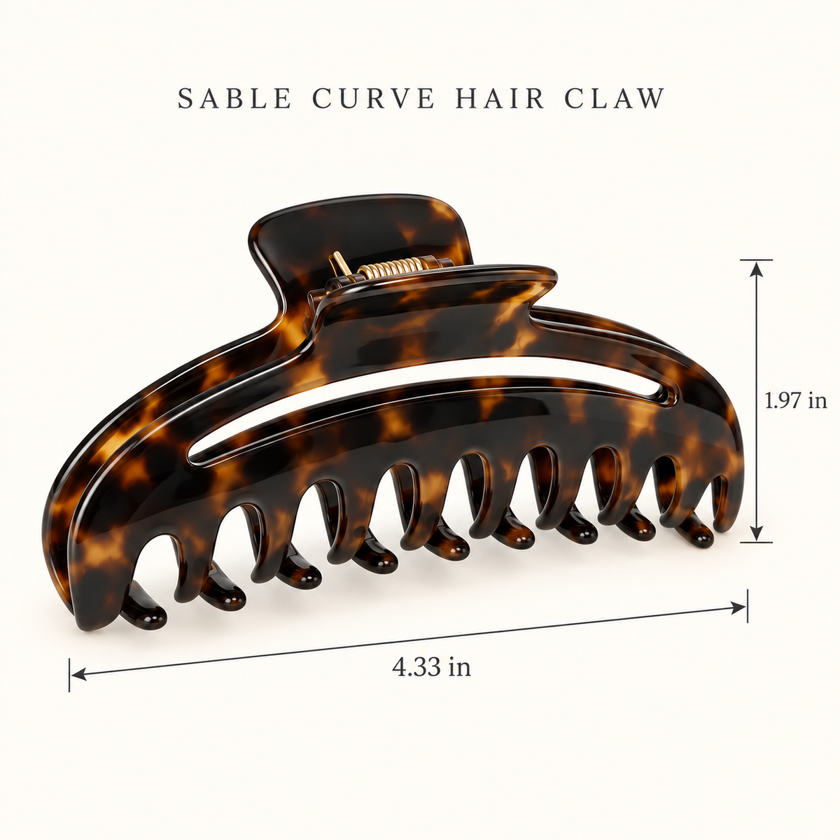 Sable Curve Hair Claw