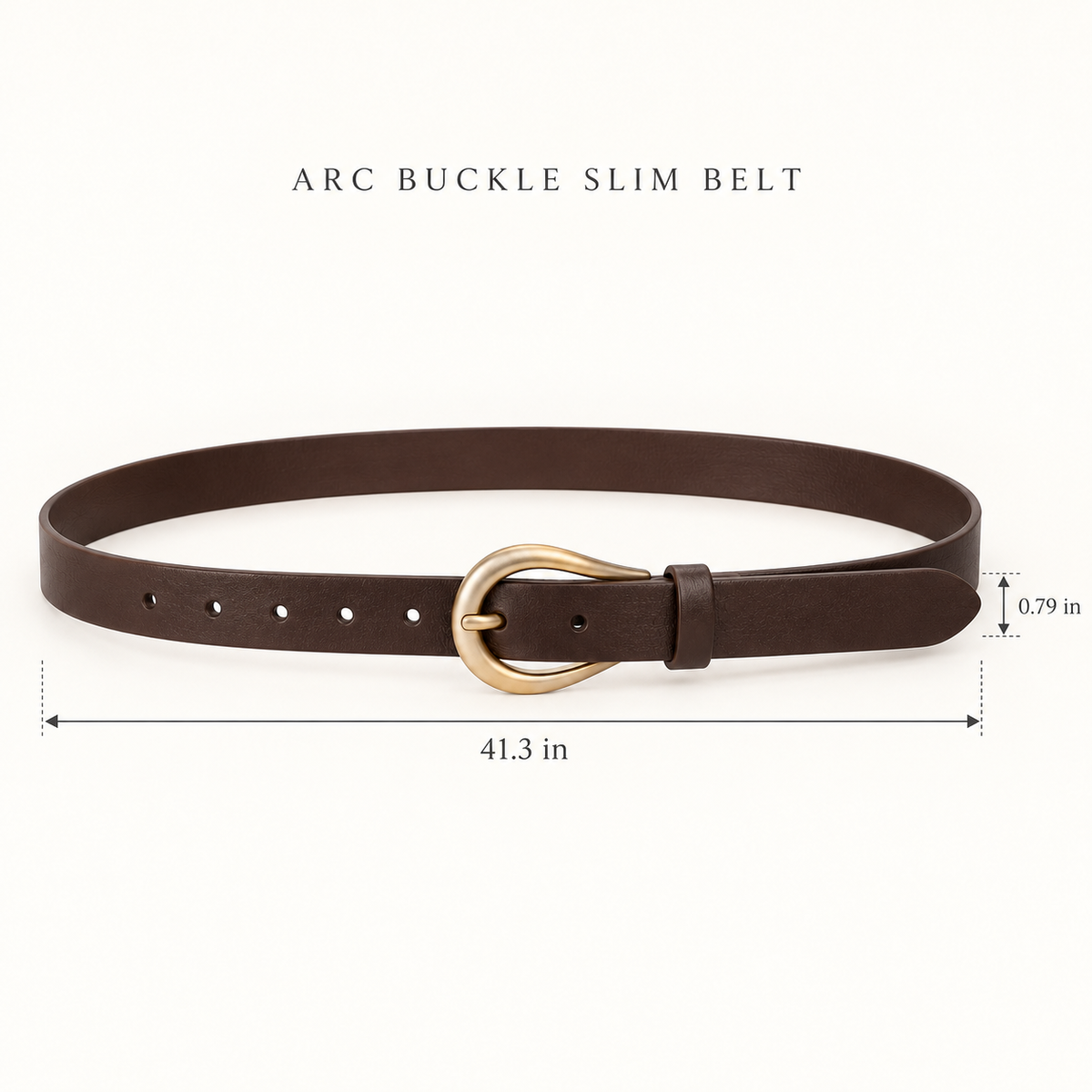 Arc Buckle Slim Belt