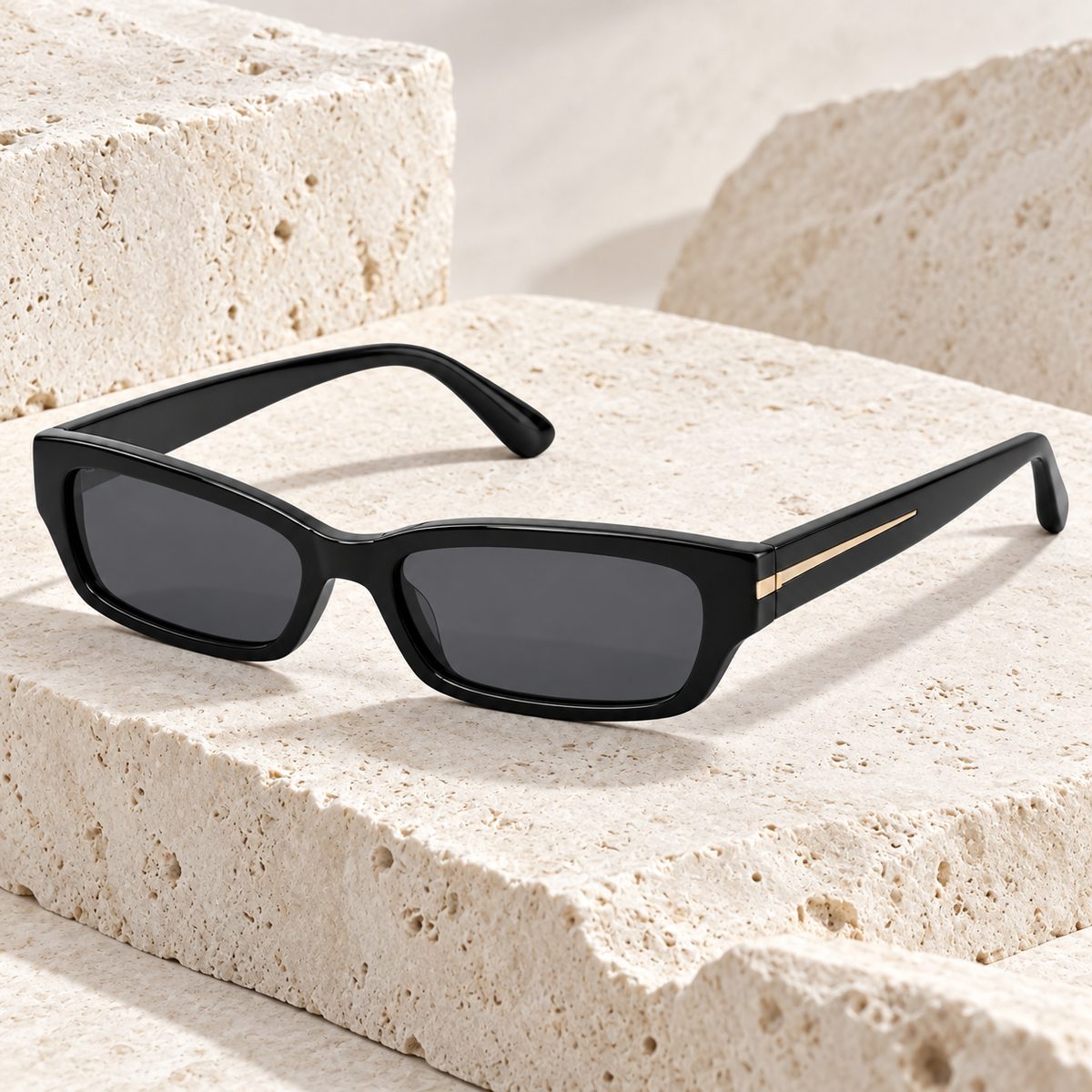 Line Noir Narrow Sunglasses