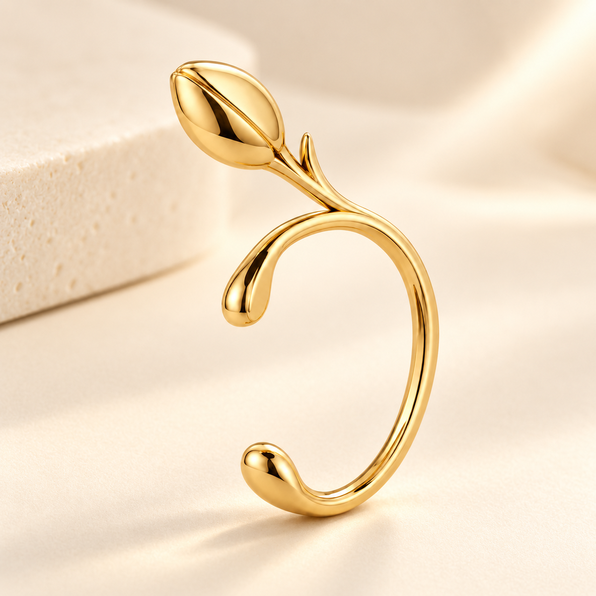 Garden Stem Ear Cuff