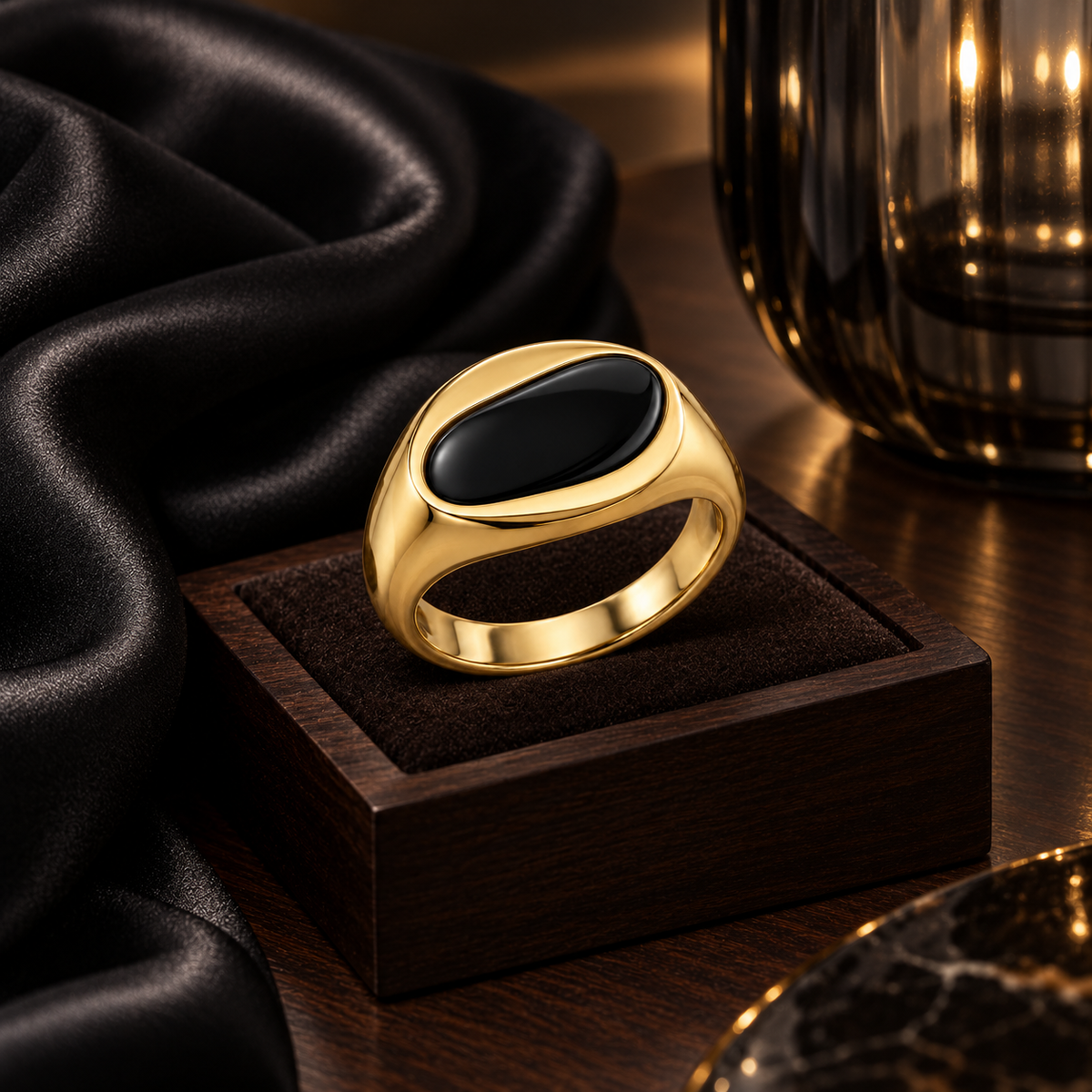 Dual Tone Signet Ring