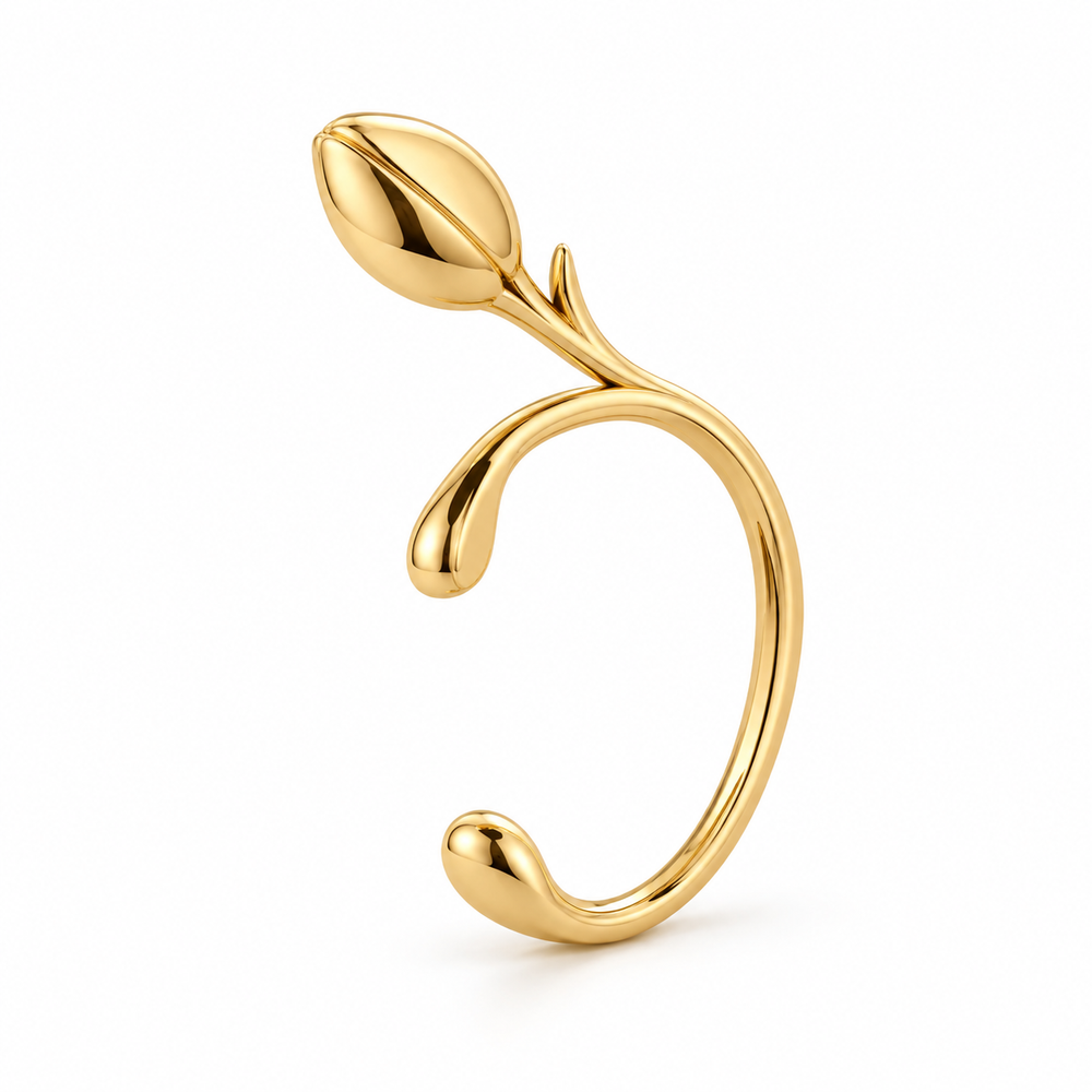 Garden Stem Ear Cuff