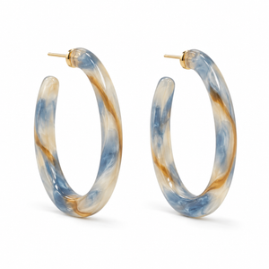 Mistline Resin Hoop Earrings