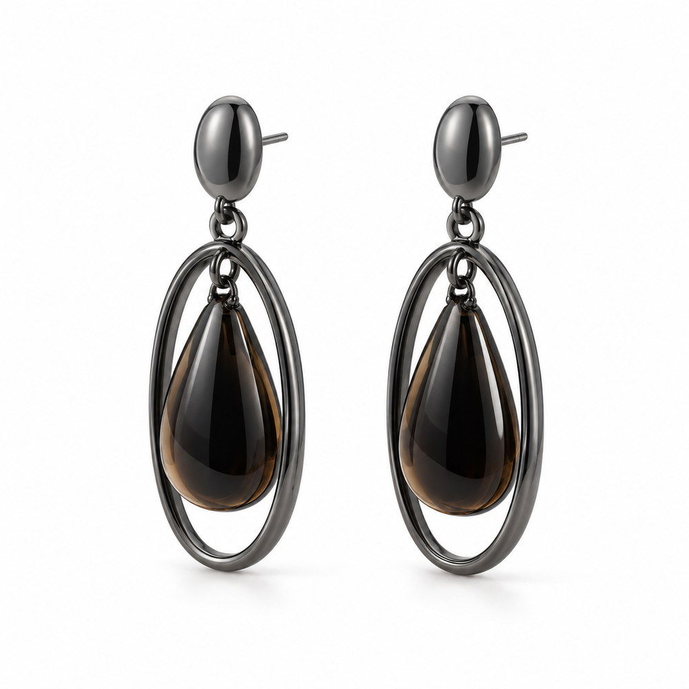 Shadow Drop Resin Earrings