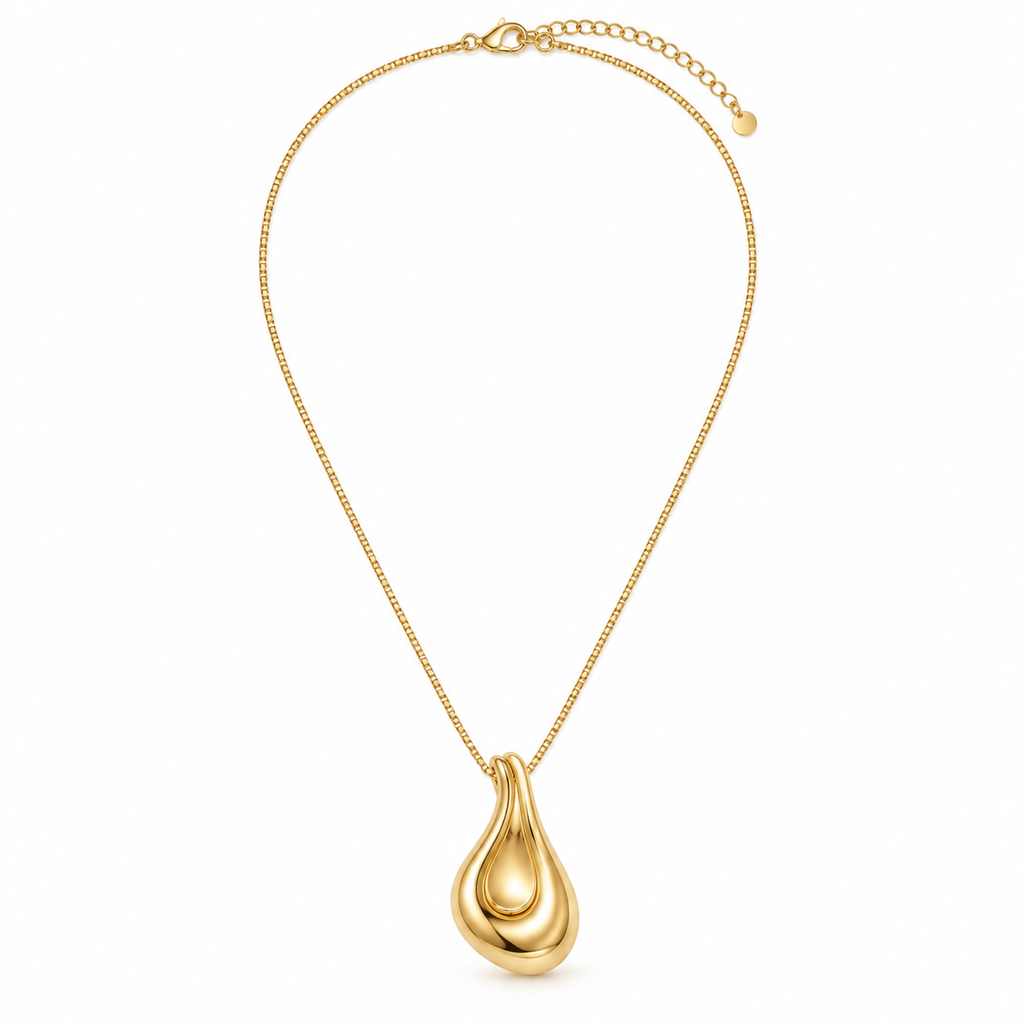 Tidal Drop Pendant Necklace