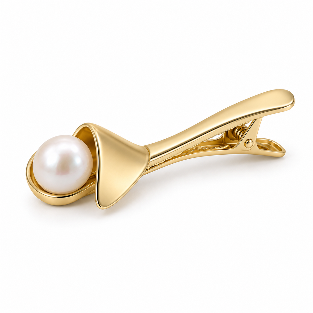 Pearl Fold Collar Clip