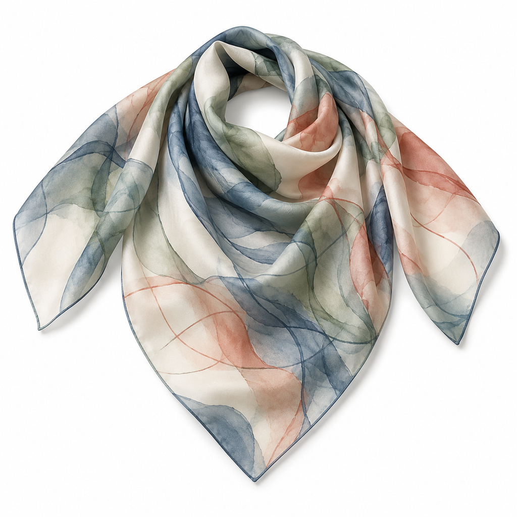 Gradient Trace Silk Scarf