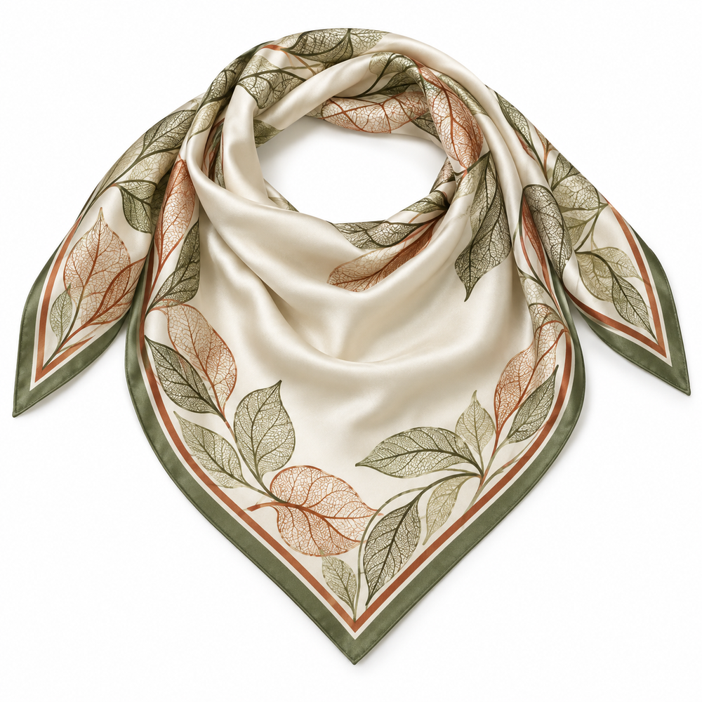 Leafline Square Scarf