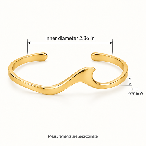 Contour Current Cuff Bracelet
