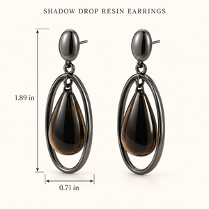 Shadow Drop Resin Earrings