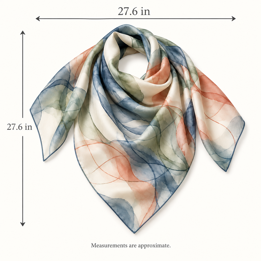 Gradient Trace Silk Scarf