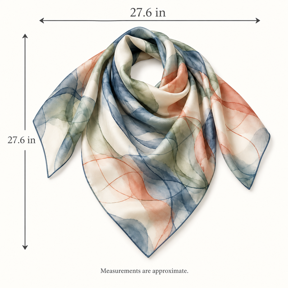 Gradient Trace Silk Scarf