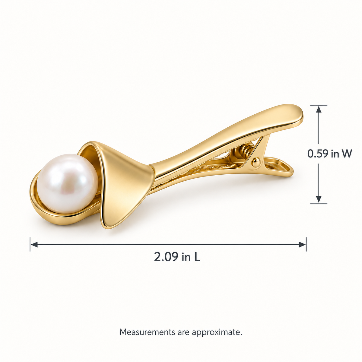 Pearl Fold Collar Clip