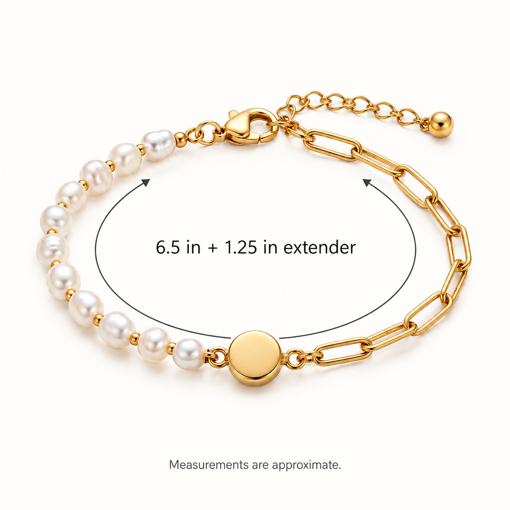 Half Chain Pearl Bracelet