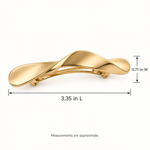 Ribbon Crest Hair Barrette