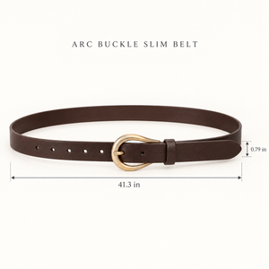 Arc Buckle Slim Belt