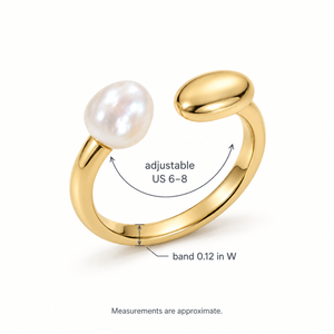 Balance Pearl Open Ring