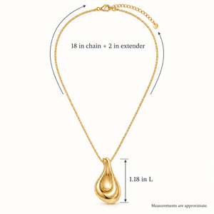 Tidal Drop Pendant Necklace