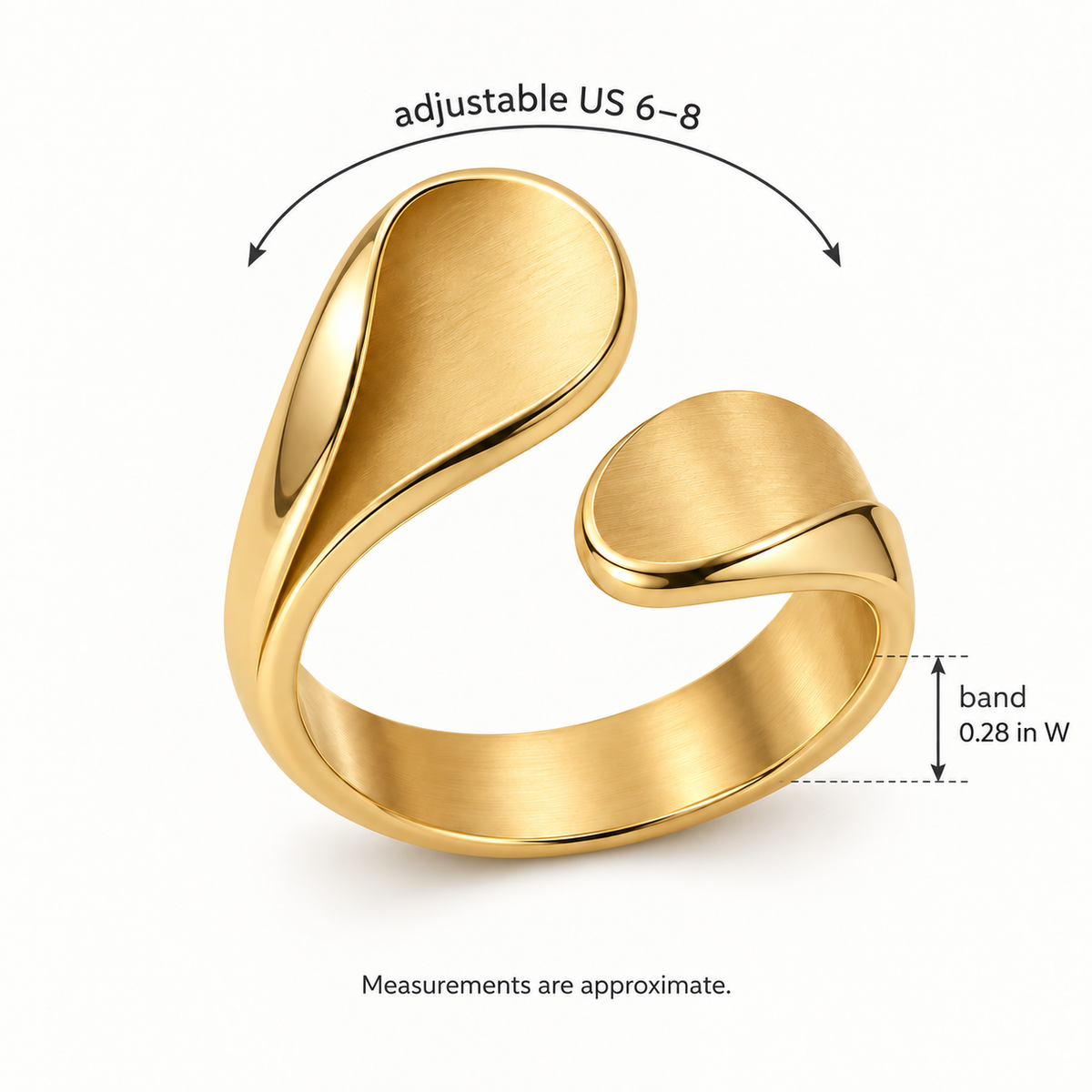 Foldline Open Ring