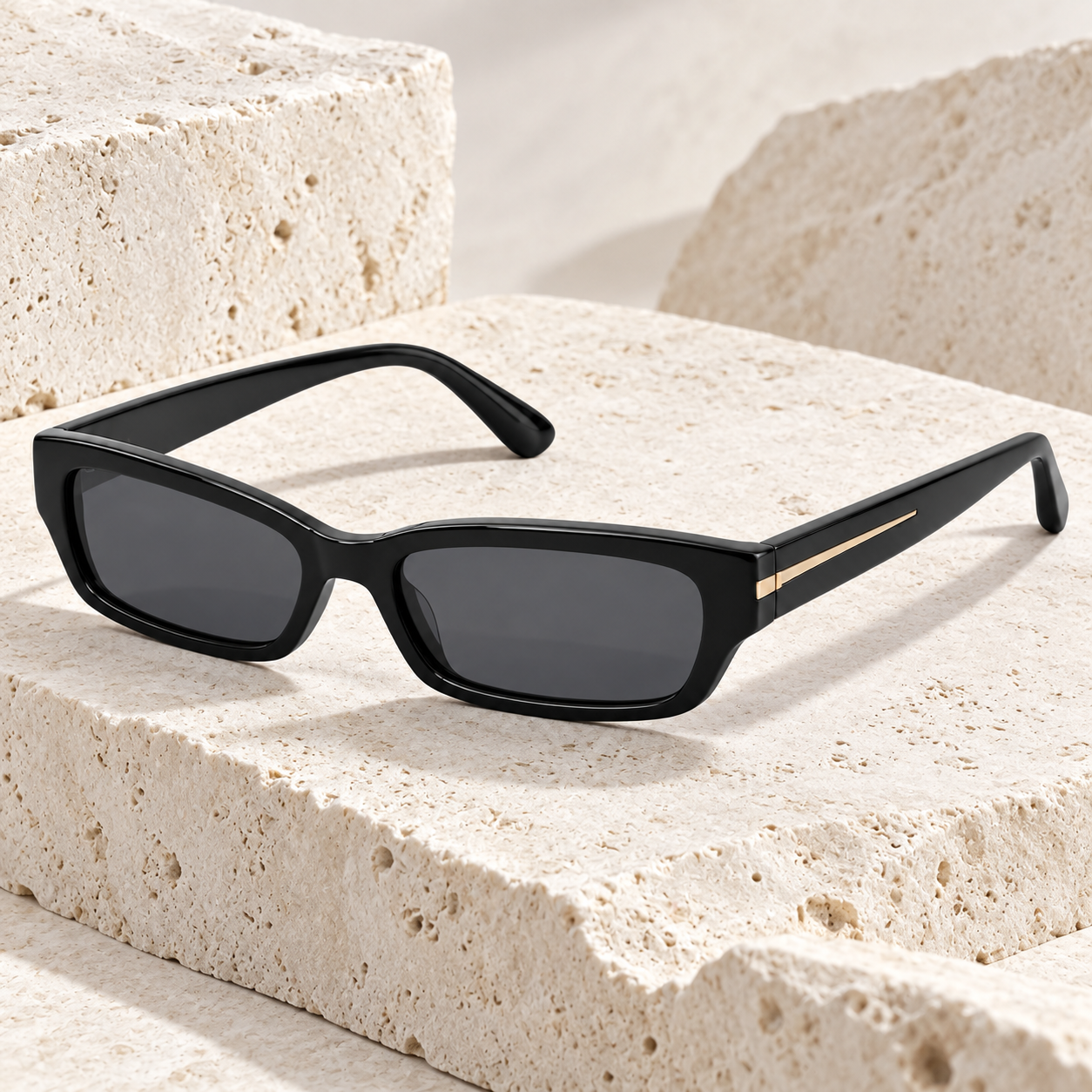 Line Noir Narrow Sunglasses