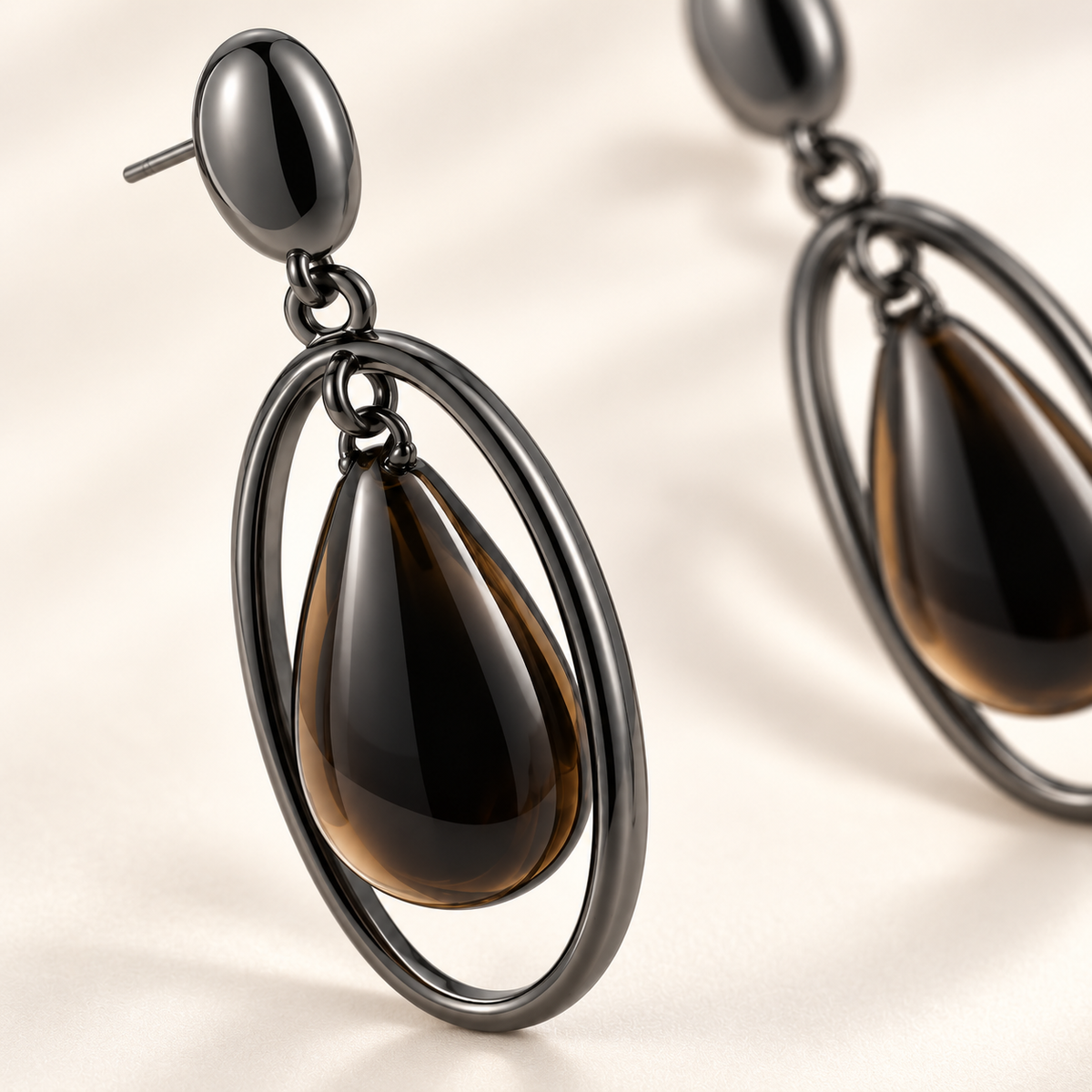 Shadow Drop Resin Earrings