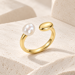 Balance Pearl Open Ring