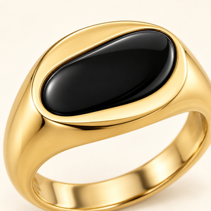 Dual Tone Signet Ring