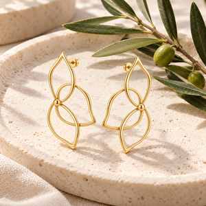 Open Petal Frame Earrings