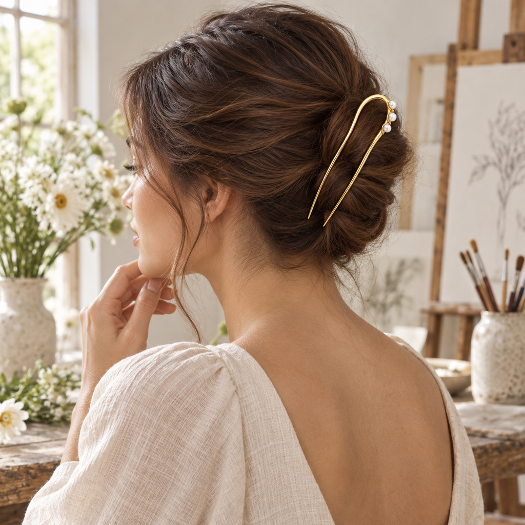 Pearl Spine Hair Pin