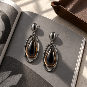 Shadow Drop Resin Earrings