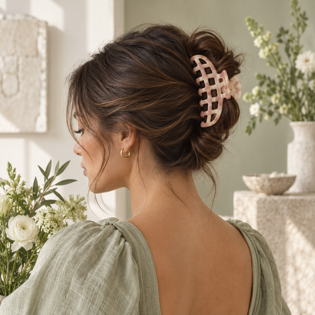 Veil Grid Hair Claw